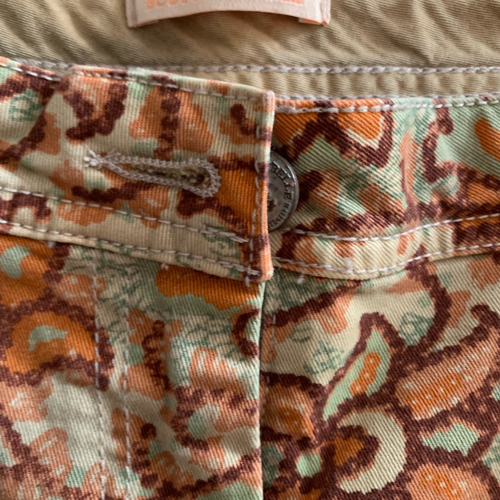 NWT Scotch R’Belle Girls Floral Denim Shorts Size 16